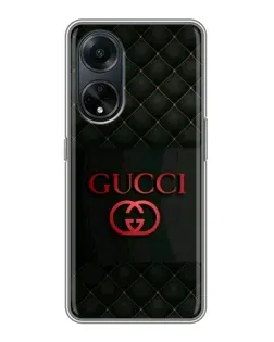 Чохол для OPPO A98 з картинкою «Gucci — стьобаний чорний»