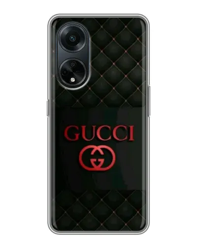 Чохол для OPPO A98 з картинкою «Gucci — стьобаний чорний»