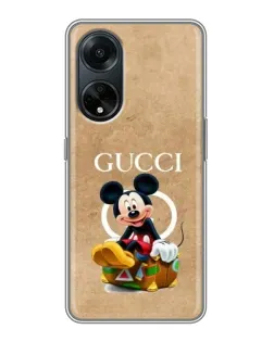Чохол для OPPO A98 з картинкою «Міккі Маус Gucci — крафт»
