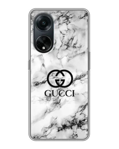 Чохол для OPPO A98 з картинкою «Gucci — мармуровий шик»