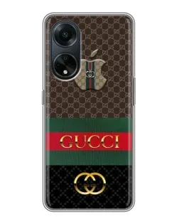 Чохол для OPPO A98 з картинкою «Gucci — брендований десерт»