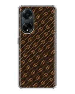 Чохол для OPPO A98 з картинкою «Gucci — золоті діагоналі»