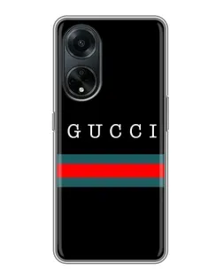 Чохол для OPPO A98 з картинкою «Gucci — червоний пояс»