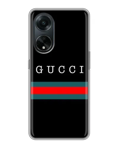 Чохол для OPPO A98 з картинкою «Gucci — червоний пояс»