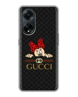 Чохол для OPPO A98 з картинкою «Мінні Маус Gucci — чорний»