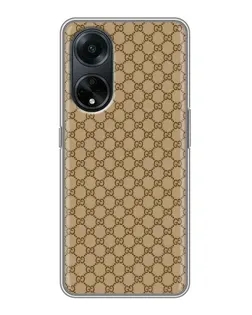 Чохол для OPPO A98 з картинкою «Gucci — класичний беж» Чохол для OPPO A98 з картинкою «Gucci — класичний беж»