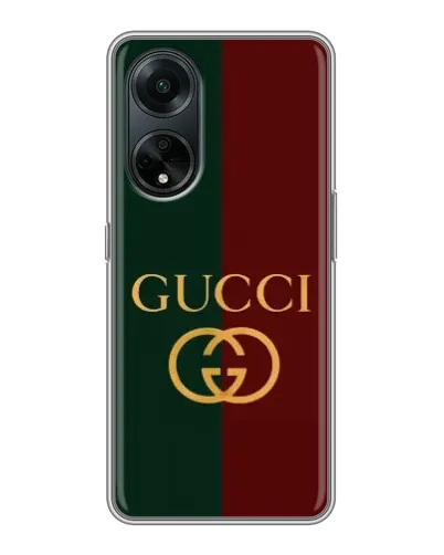 Чохол для OPPO A98 з картинкою «Gucci — темно-зелений градієнт» Чохол для OPPO A98 з картинкою «Gucci — темно-зелений градієнт»