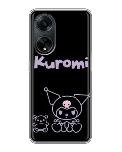 Чехол для OPPO A98 с картинкой «Kuromi — черный минимализм» Чехол для OPPO A98 с картинкой «Kuromi — черный минимализм»