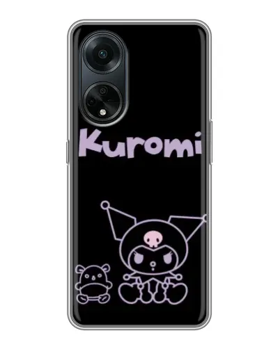 Чохол для OPPO A98 з картинкою «Kuromi — чорний мінімалізм» Чохол для OPPO A98 з картинкою «Kuromi — чорний мінімалізм»