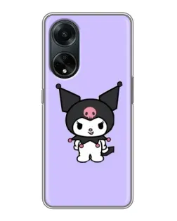Чохол для OPPO A98 з картинкою «Kuromi — ніжний фіолетовий»