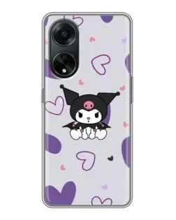 Чохол для OPPO A98 з картинкою «Kuromi та лавандові серця»