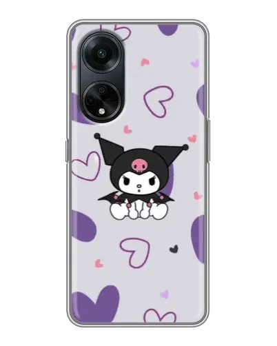 Чохол для OPPO A98 з картинкою «Kuromi та лавандові серця» Чохол для OPPO A98 з картинкою «Kuromi та лавандові серця»
