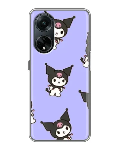 Чохол для OPPO A98 з картинкою «Паттерн з Kuromi» Чохол для OPPO A98 з картинкою «Паттерн з Kuromi»