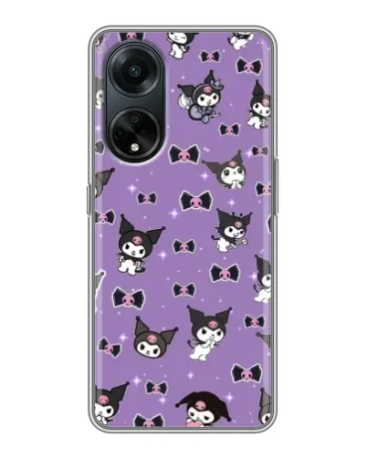 Чохол для OPPO A98 з картинкою «Kuromi — патерн» Чохол для OPPO A98 з картинкою «Kuromi — патерн»
