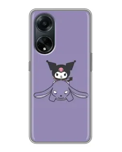 Чохол для OPPO A98 з картинкою «Kuromi на ліловому фоні»