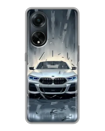 Чехол для OPPO A98 с картинкой «BMW в свете фар»