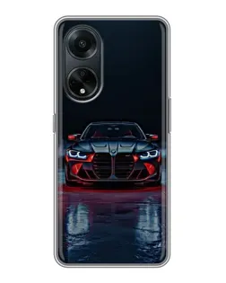 Чехол для OPPO A98 с картинкой «BMW на мокрой дороге»