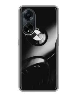 Чехол для OPPO A98 с картинкой «Эмблема BMW — макро»