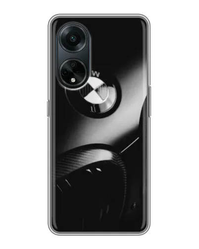 Чехол для OPPO A98 с картинкой «Эмблема BMW — макро»