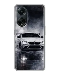Чехол для OPPO A98 с картинкой «BMW сквозь туман»