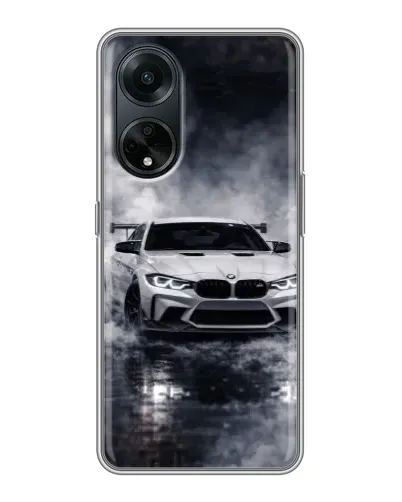Чехол для OPPO A98 с картинкой «BMW сквозь туман»