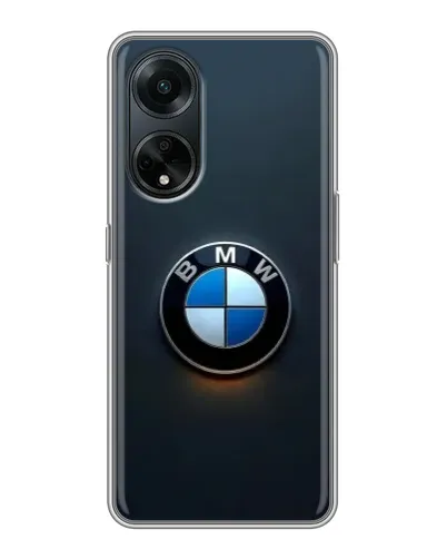 Чехол для OPPO A98 с картинкой «Логотип BMW — минимализм»