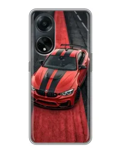 Чехол для OPPO A98 с картинкой «BMW на красной дорожке»