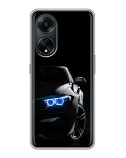 Чехол для OPPO A98 с картинкой «BMW — ночной взгляд» Чехол для OPPO A98 с картинкой «BMW — ночной взгляд»