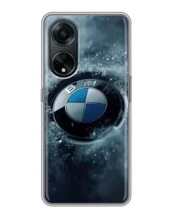 Чехол для OPPO A98 с картинкой «Логотип BMW — лед» Чехол для OPPO A98 с картинкой «Логотип BMW — лед»