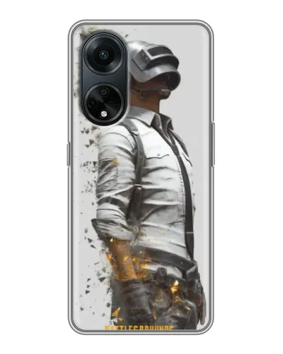 Чехол для OPPO A98 с картинкой «PUBG — боец в пыли» Чехол для OPPO A98 с картинкой «PUBG — боец в пыли»