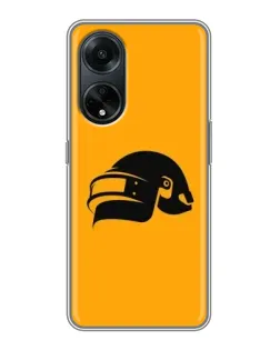Чехол для OPPO A98 с картинкой «PUBG — золотой шлем»