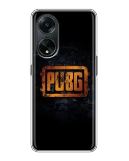 Чехол для OPPO A98 с картинкой «PUBG — золотой логотип»