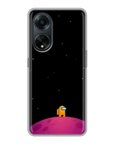 Чохол для OPPO A98 з картинкою «Самотній герой на планеті»