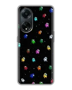 Чохол для OPPO A98 з картинкою «Екіпаж Among Us»