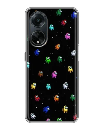 Чохол для OPPO A98 з картинкою «Екіпаж Among Us»