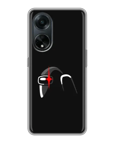 Чохол для OPPO A98 з картинкою «Among Us шолом»