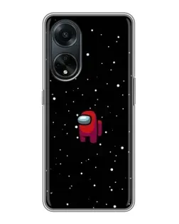 Чохол для OPPO A98 з картинкою «Червоний Among Us»
