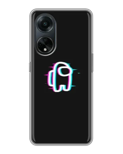 Чохол для OPPO A98 з картинкою «Among Us неон»