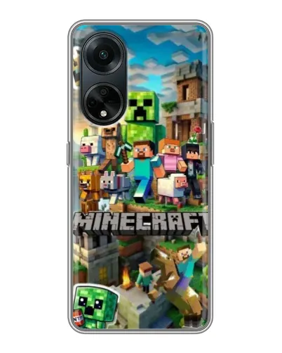 Чехол для OPPO A98 с картинкой «Замок Minecraft» Чехол для OPPO A98 с картинкой «Замок Minecraft»