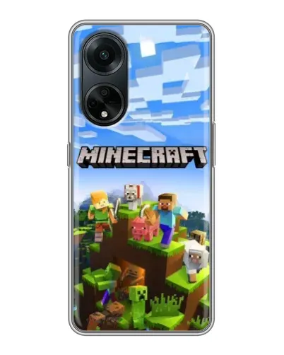 Чехол для OPPO A98 с картинкой «Minecraft классический мир» Чехол для OPPO A98 с картинкой «Minecraft классический мир»