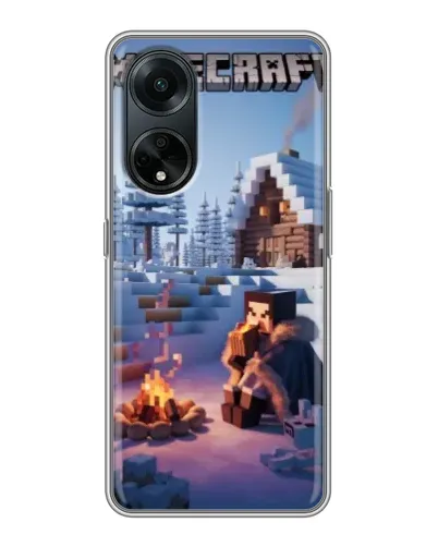 Чехол для OPPO A98 с картинкой «Зимний Minecraft» Чехол для OPPO A98 с картинкой «Зимний Minecraft»