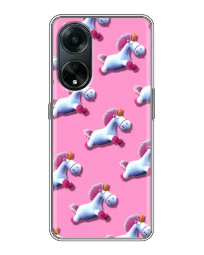 Чехол для OPPO A98 с картинкой «Единороги на розовом» Чехол для OPPO A98 с картинкой «Единороги на розовом»