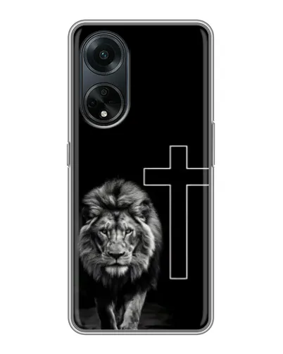 Чохол для OPPO A98 з картинкою «Лев та Хрест»