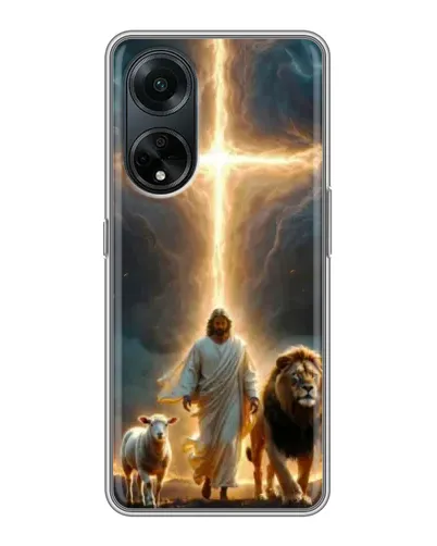 Чохол для OPPO A98 з картинкою «Лев Юди та Світло»