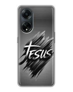 Чохол для OPPO A98 з картинкою «Напис Jesus Graffiti»