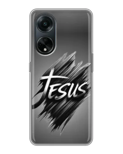 Чохол для OPPO A98 з картинкою «Напис Jesus Graffiti»