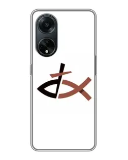Чохол для OPPO A98 з картинкою «Риба та хрест»