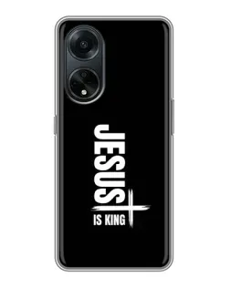 Чохол для OPPO A98 з картинкою «Вертикаль віри Jesus»