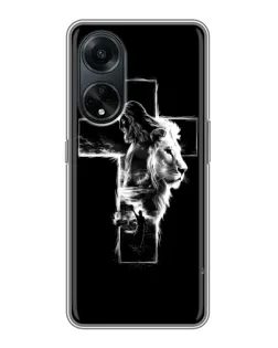 Чехол для OPPO A98 с картинкой «Сияющий крест Jesus»