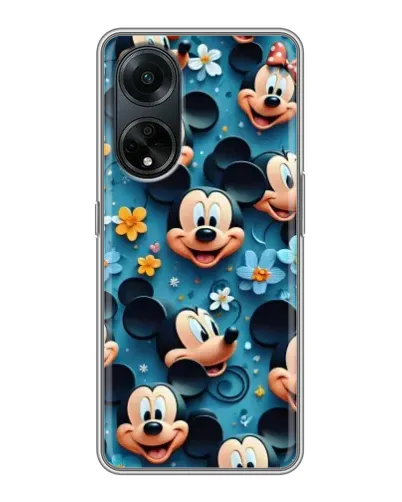 Чехол для OPPO A98 с картинкой «Паттерн Микки и Минни» Чехол для OPPO A98 с картинкой «Паттерн Микки и Минни»